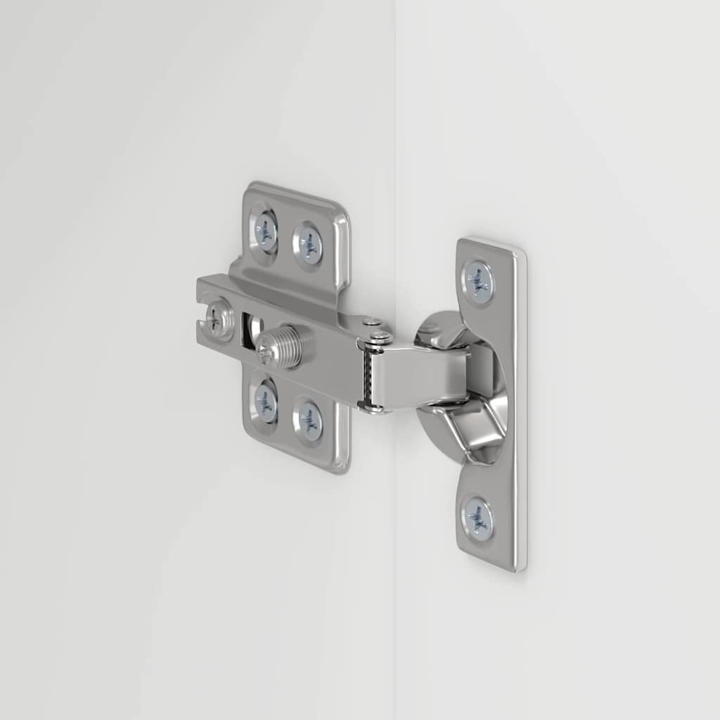 TV vægskab 2 pcs Hvid 59,5 x 31 x 40 cm Konstrueret træ