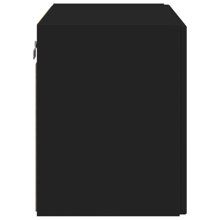 TV vægskab 59,5 x 31 x 40 cm Sort Konstrueret træ