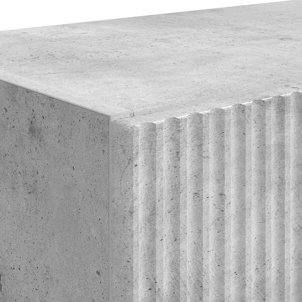 TV vægskab Beton Grå 59,5 x 31 x 40 cm Konstrueret træ