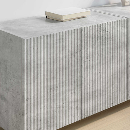 TV vægskab 59,5 x 31 x 40 cm Beton Grå Konstrueret træ