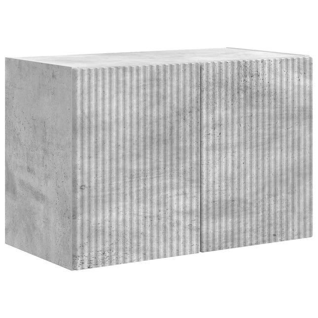 TV vægskab 59,5 x 31 x 40 cm Beton Grå Konstrueret træ