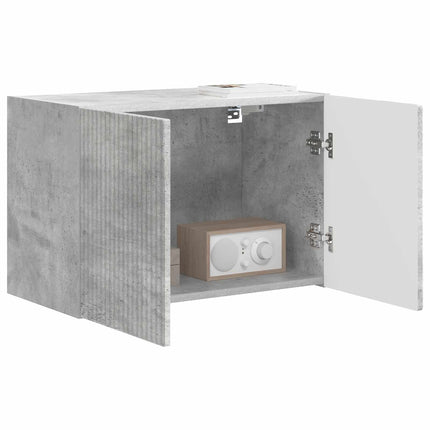 TV vægskab 59,5 x 31 x 40 cm Beton Grå Konstrueret træ