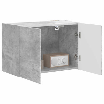 TV vægskab 59,5 x 31 x 40 cm Beton Grå Konstrueret træ