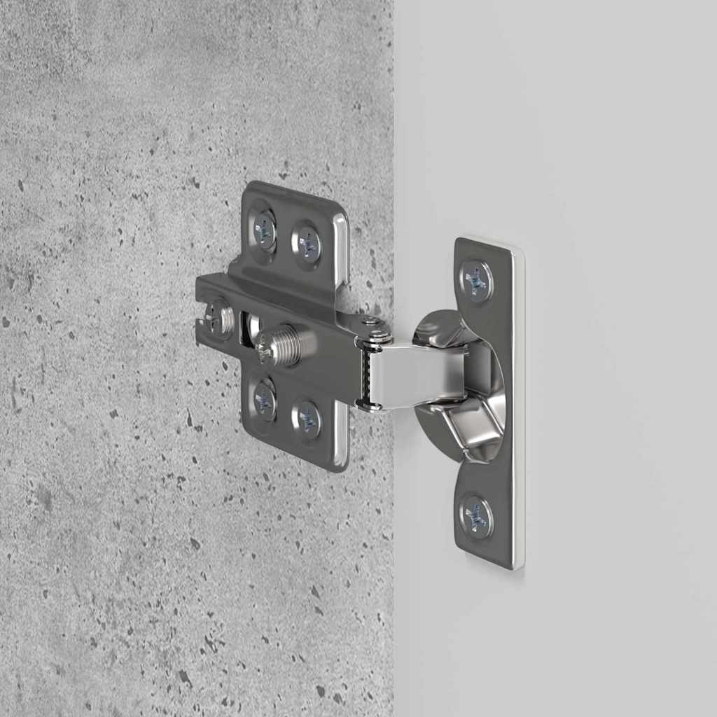 TV vægskab 2 pcs Beton Grå 59,5 x 31 x 40 cm Konstrueret træ