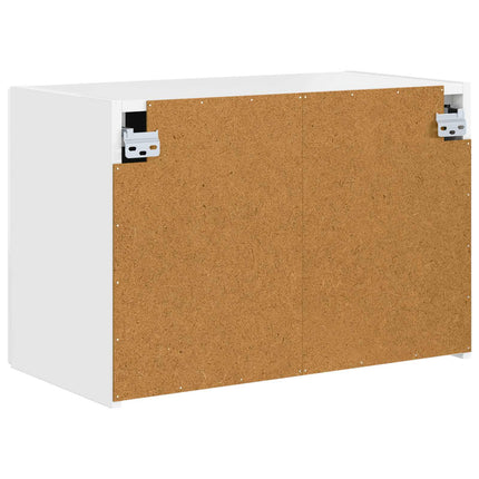 TV vægskab 59,5 x 31 x 40 cm Høj gloss hvid Konstrueret træ
