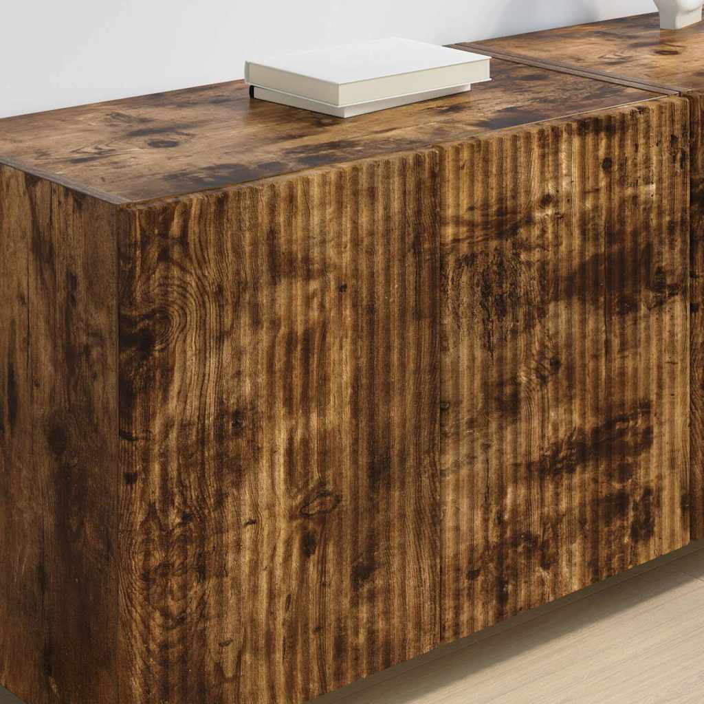 TV vægskab Røget eg 59,5 x 31 x 40 cm Konstrueret træ