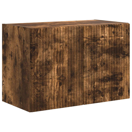 TV vægskab 59,5 x 31 x 40 cm Røget eg Konstrueret træ