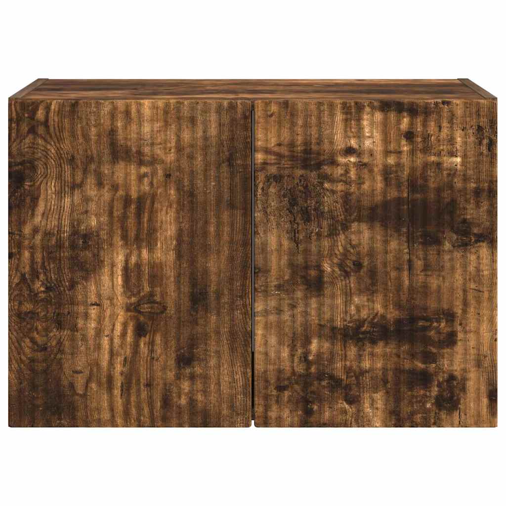 TV vægskab Røget eg 59,5 x 31 x 40 cm Konstrueret træ