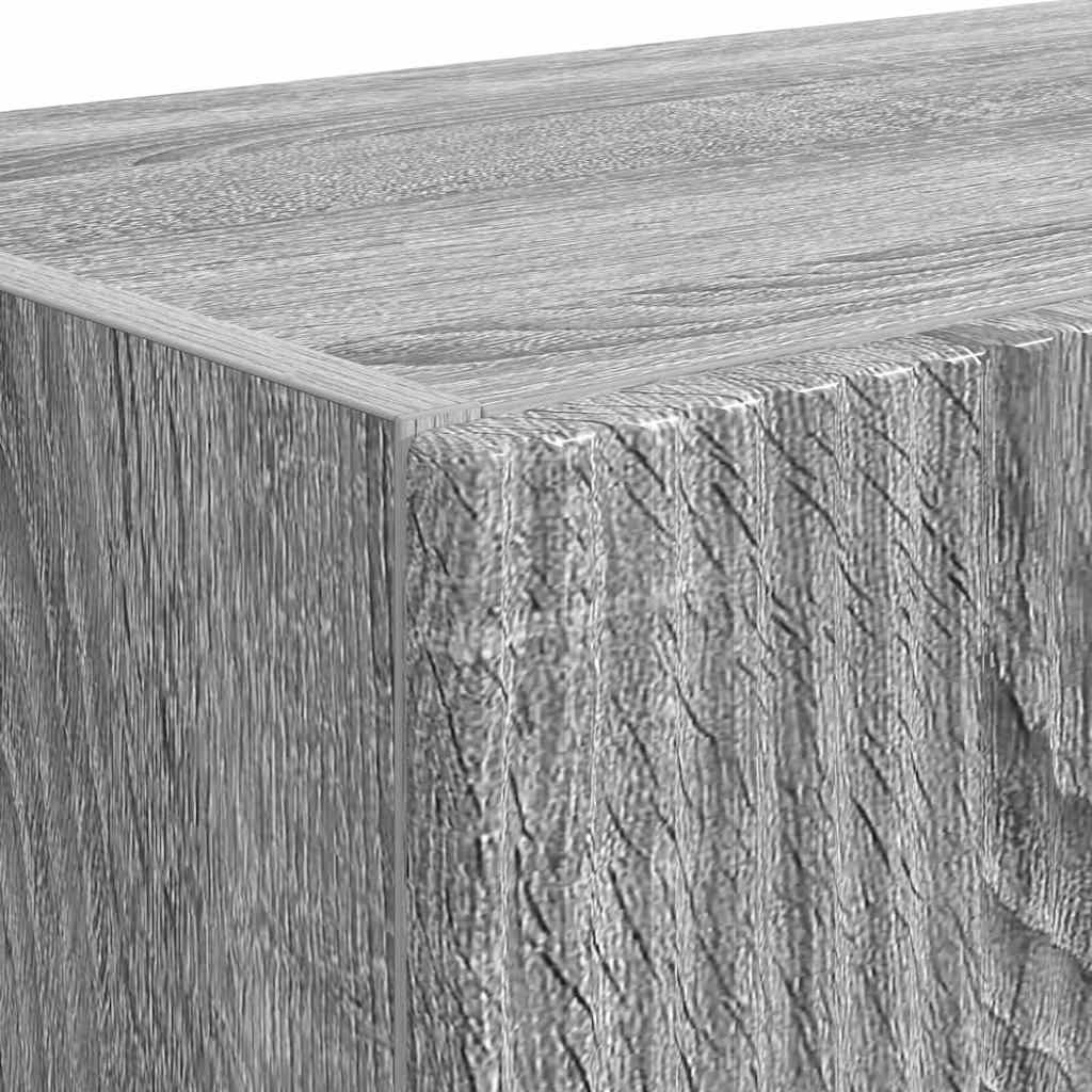 TV vægskab 2 pcs Grå Sonoma 59,5 x 31 x 40 cm Konstrueret træ