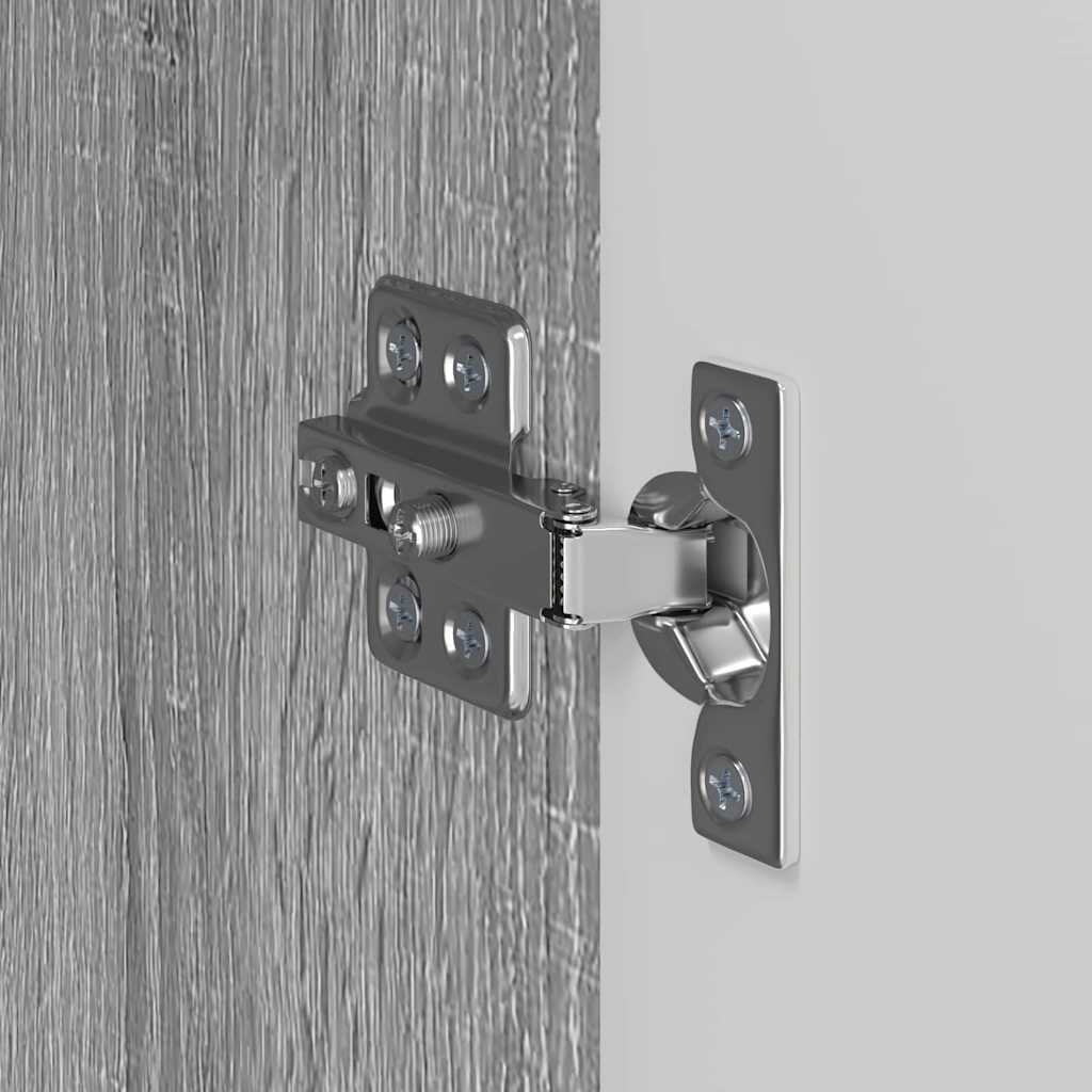 TV vægskab 2 pcs Grå Sonoma 59,5 x 31 x 40 cm Konstrueret træ