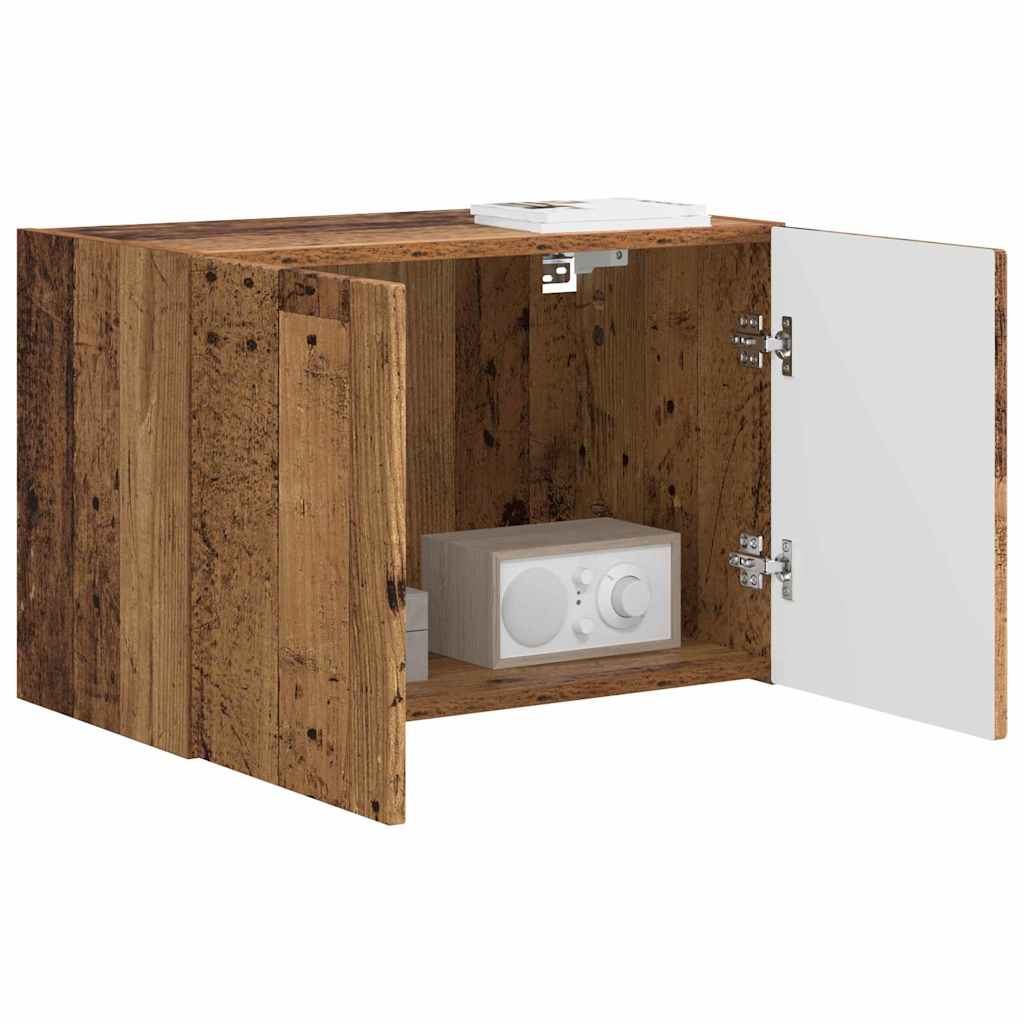 TV vægskab Gammelt træ 59,5 x 31 x 40 cm Konstrueret træ
