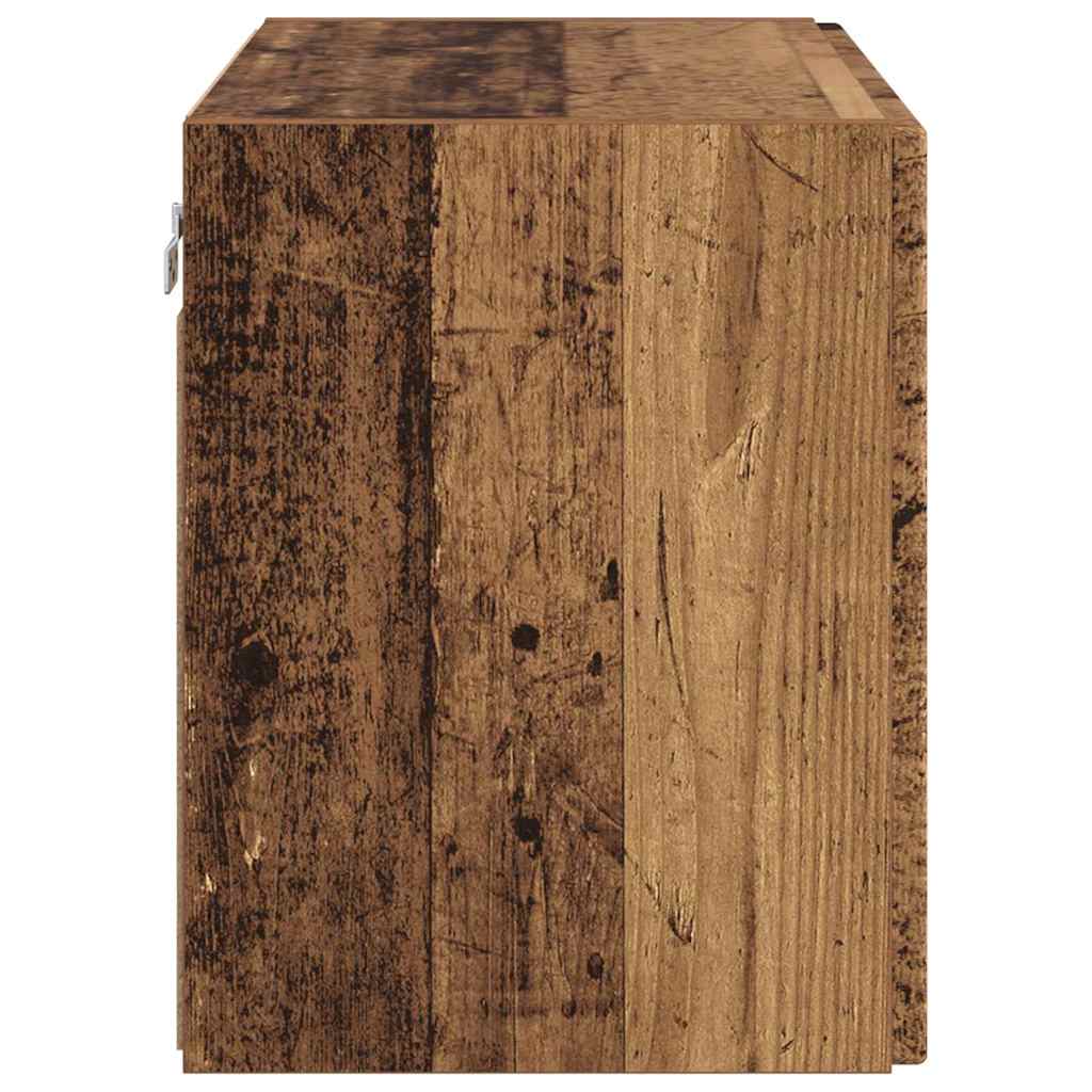 TV vægskab Gammelt træ 59,5 x 31 x 40 cm Konstrueret træ