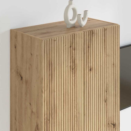 TV vægskab 59,5 x 31 x 60 cm Hvid Konstrueret træ