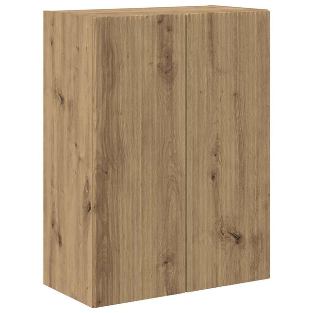 TV vægskab 59,5 x 31 x 60 cm Hvid Konstrueret træ