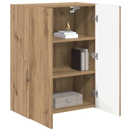 TV vægskab 59,5 x 31 x 60 cm Hvid Konstrueret træ