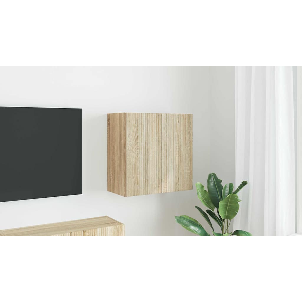 TV vægskab Sonoma eg 59,5 x 31 x 60 cm Konstrueret træ