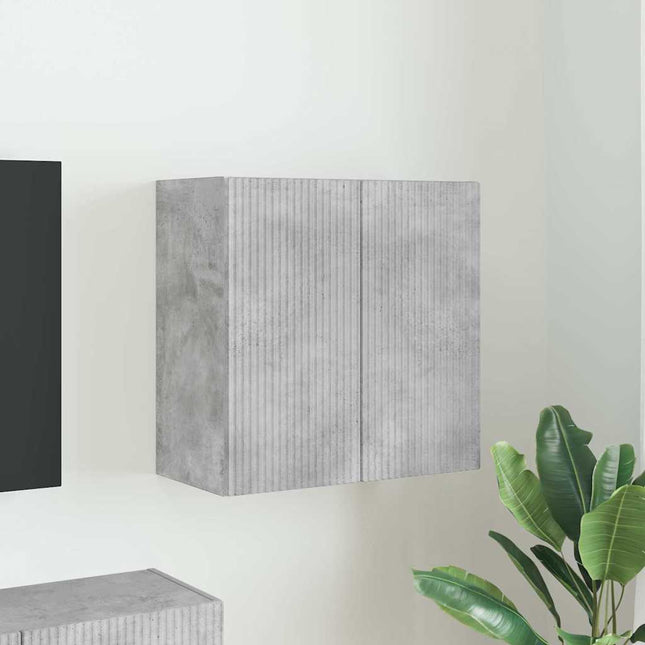 TV vægskab 59,5 x 31 x 60 cm Beton Grå Konstrueret træ