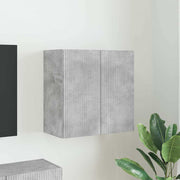 TV vægskab Beton Grå 59,5 x 31 x 60 cm Konstrueret træ