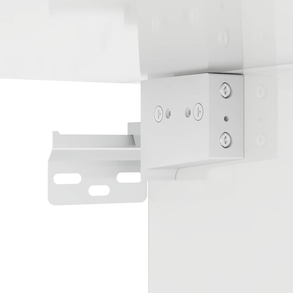 TV vægskab Høj gloss hvid 59,5 x 31 x 60 cm Konstrueret træ