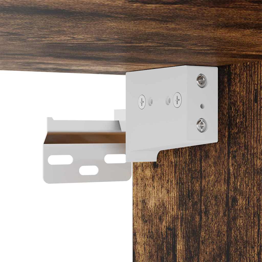 TV vægskab Røget eg 59,5 x 31 x 60 cm Konstrueret træ