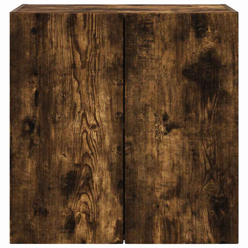 TV vægskab Røget eg 59,5 x 31 x 60 cm Konstrueret træ