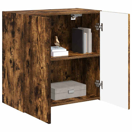 TV vægskab 59,5 x 31 x 60 cm Røget eg Konstrueret træ