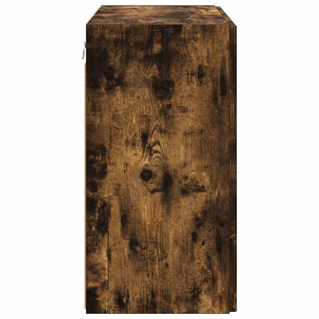 TV vægskab Røget eg 59,5 x 31 x 60 cm Konstrueret træ