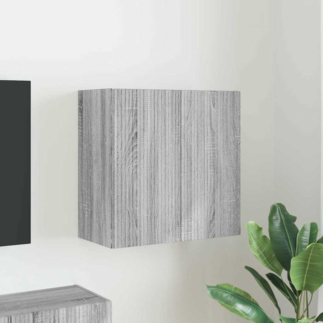 TV vægskab 59,5 x 31 x 60 cm Grå Sonoma Konstrueret træ