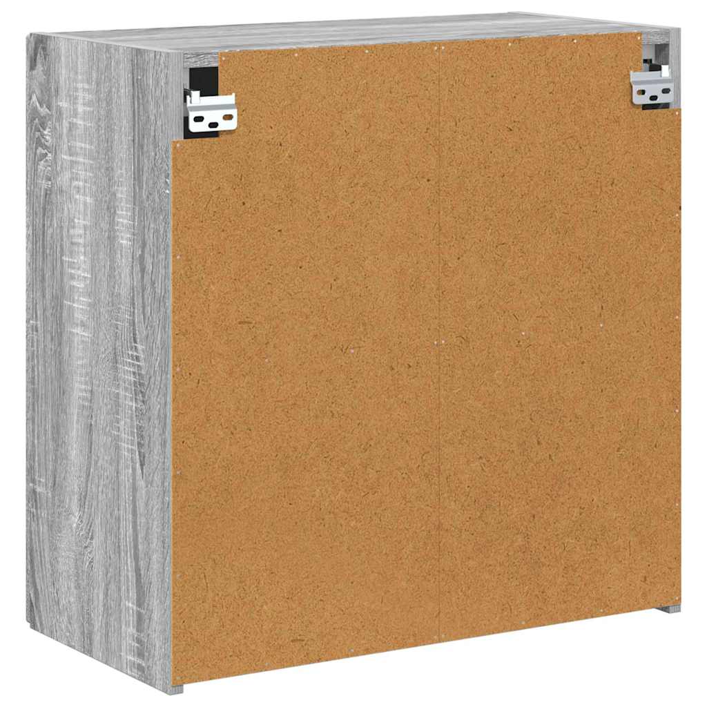 TV vægskab Grå Sonoma 59,5 x 31 x 60 cm Konstrueret træ