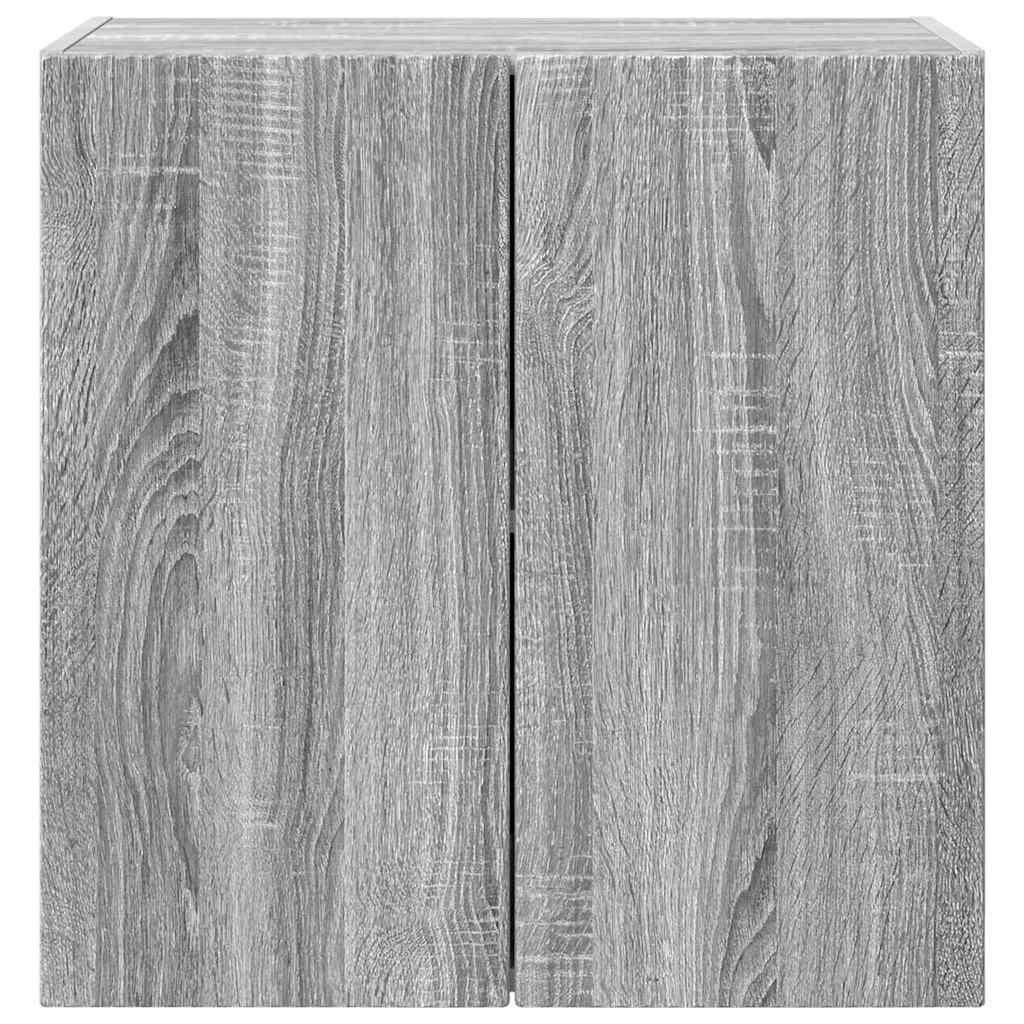 TV vægskab Grå Sonoma 59,5 x 31 x 60 cm Konstrueret træ