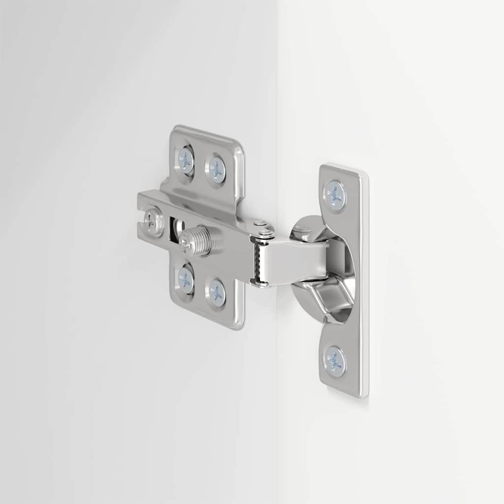 TV vægskab Vægmonteret Hvid 59,5 x 31 x 80 cm Konstrueret træ