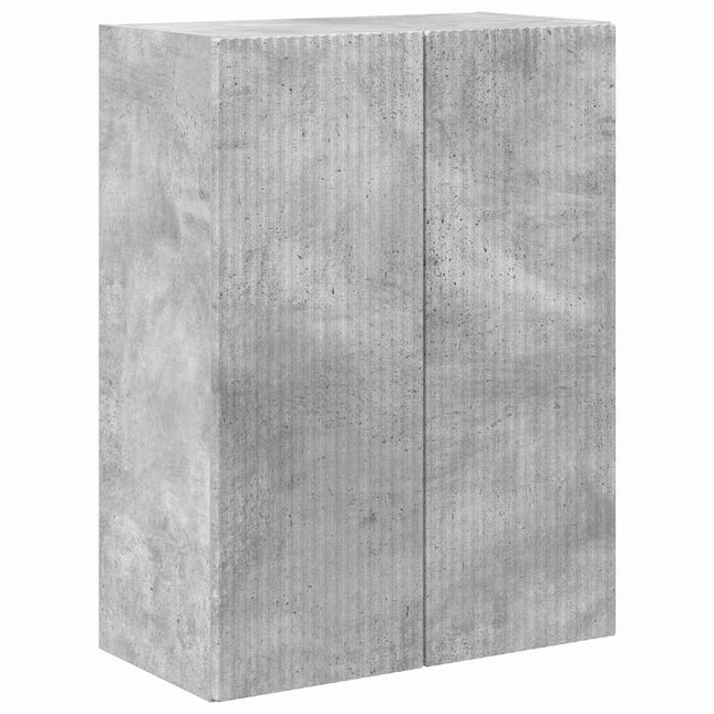 TV vægskab 59,5 x 31 x 80 cm Beton Grå Konstrueret træ