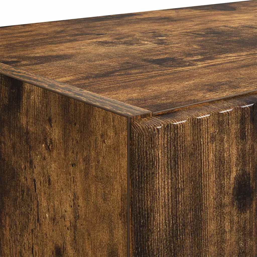 TV vægskab Røget eg 59,5 x 31 x 80 cm Konstrueret træ