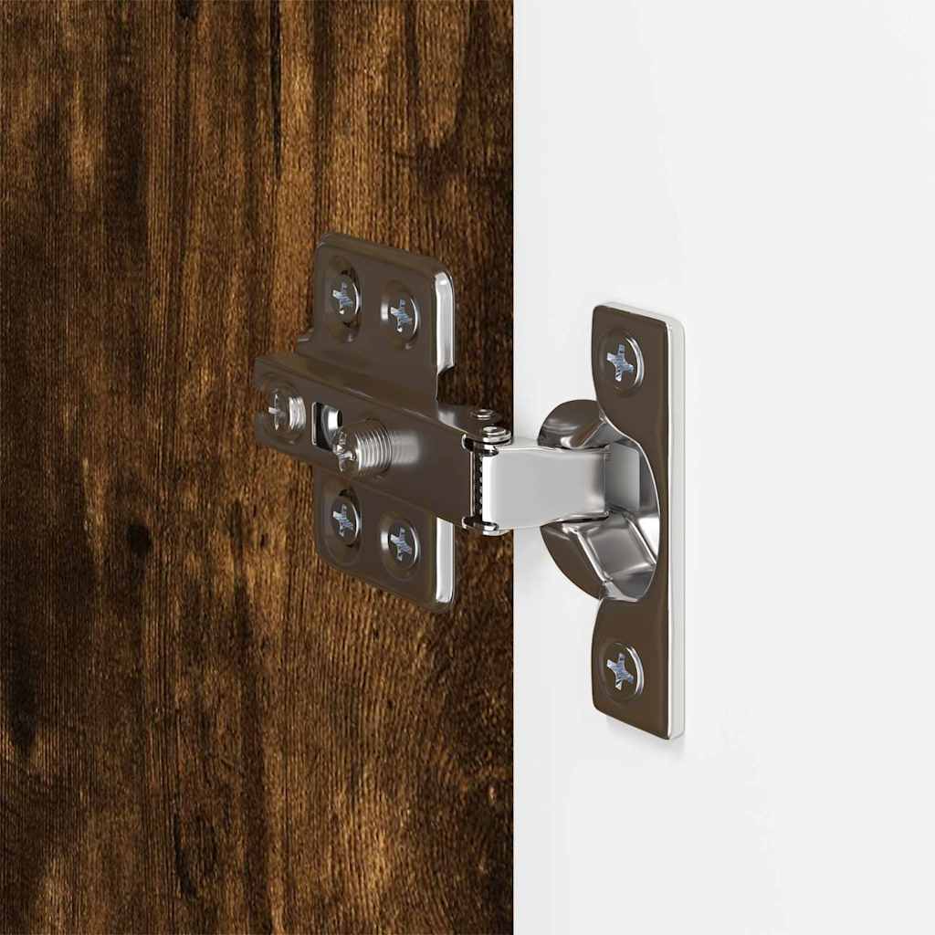 TV vægskab Røget eg 59,5 x 31 x 80 cm Konstrueret træ