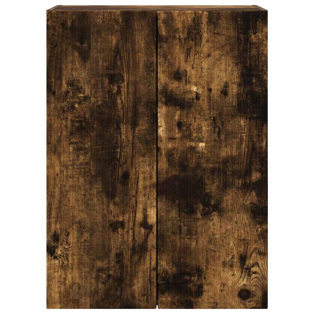 TV vægskab Røget eg 59,5 x 31 x 80 cm Konstrueret træ