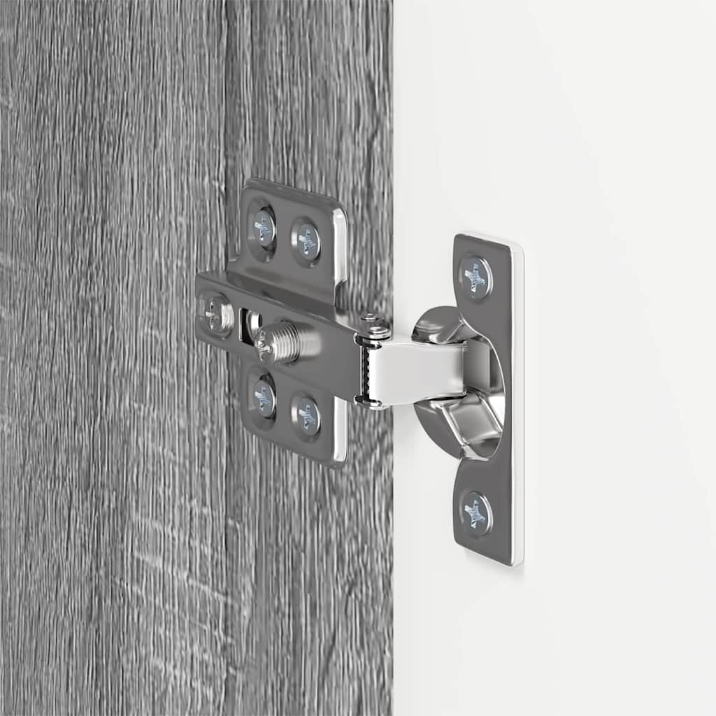 TV vægskab Grå Sonoma 59,5 x 31 x 80 cm Konstrueret træ