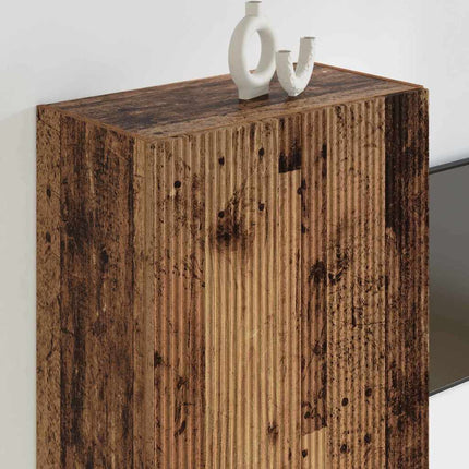 TV vægskab 59,5 x 31 x 80 cm Gammelt træ Konstrueret træ