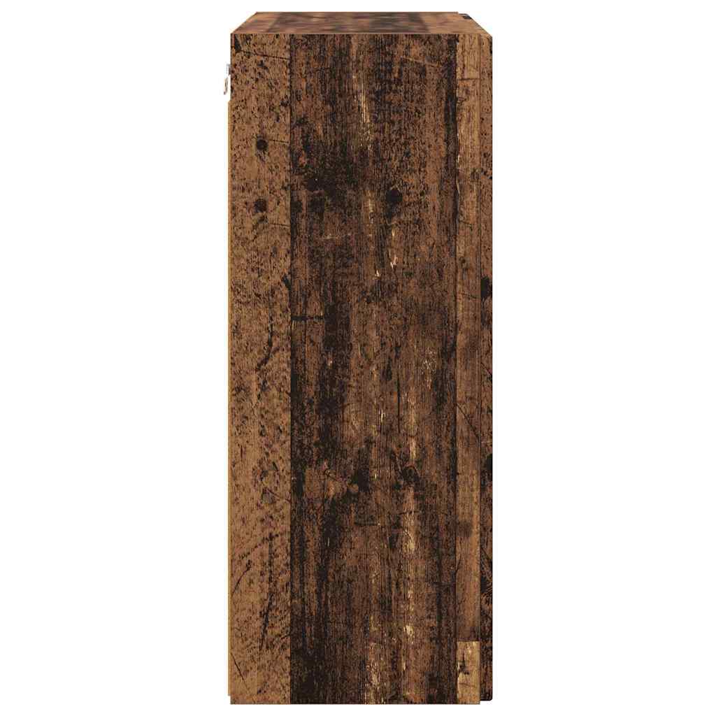 TV vægskab Gammelt træ 59,5 x 31 x 80 cm Konstrueret træ