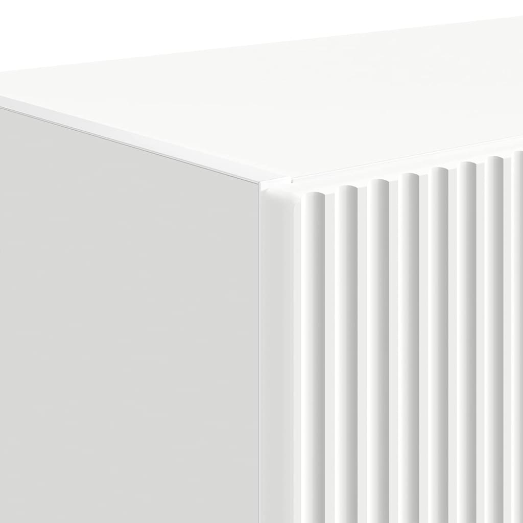 TV vægskab Vægmonteret Hvid 59,5 x 31 x 100 cm Konstrueret træ