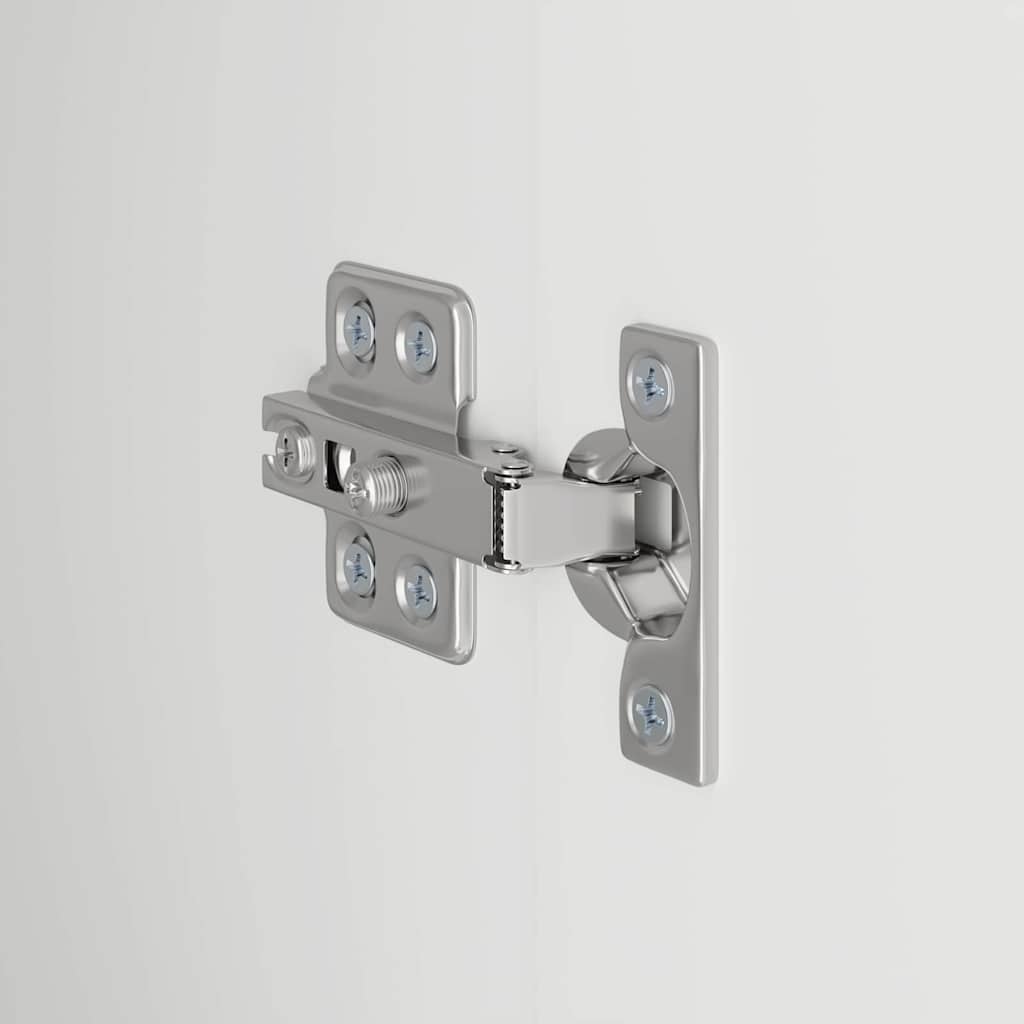 TV vægskab Vægmonteret Hvid 59,5 x 31 x 100 cm Konstrueret træ