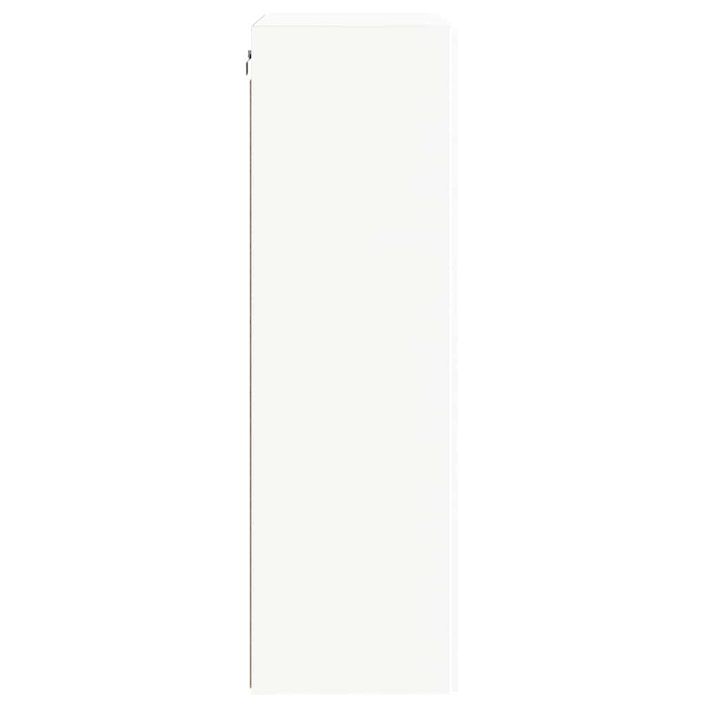 TV vægskab Vægmonteret Hvid 59,5 x 31 x 100 cm Konstrueret træ