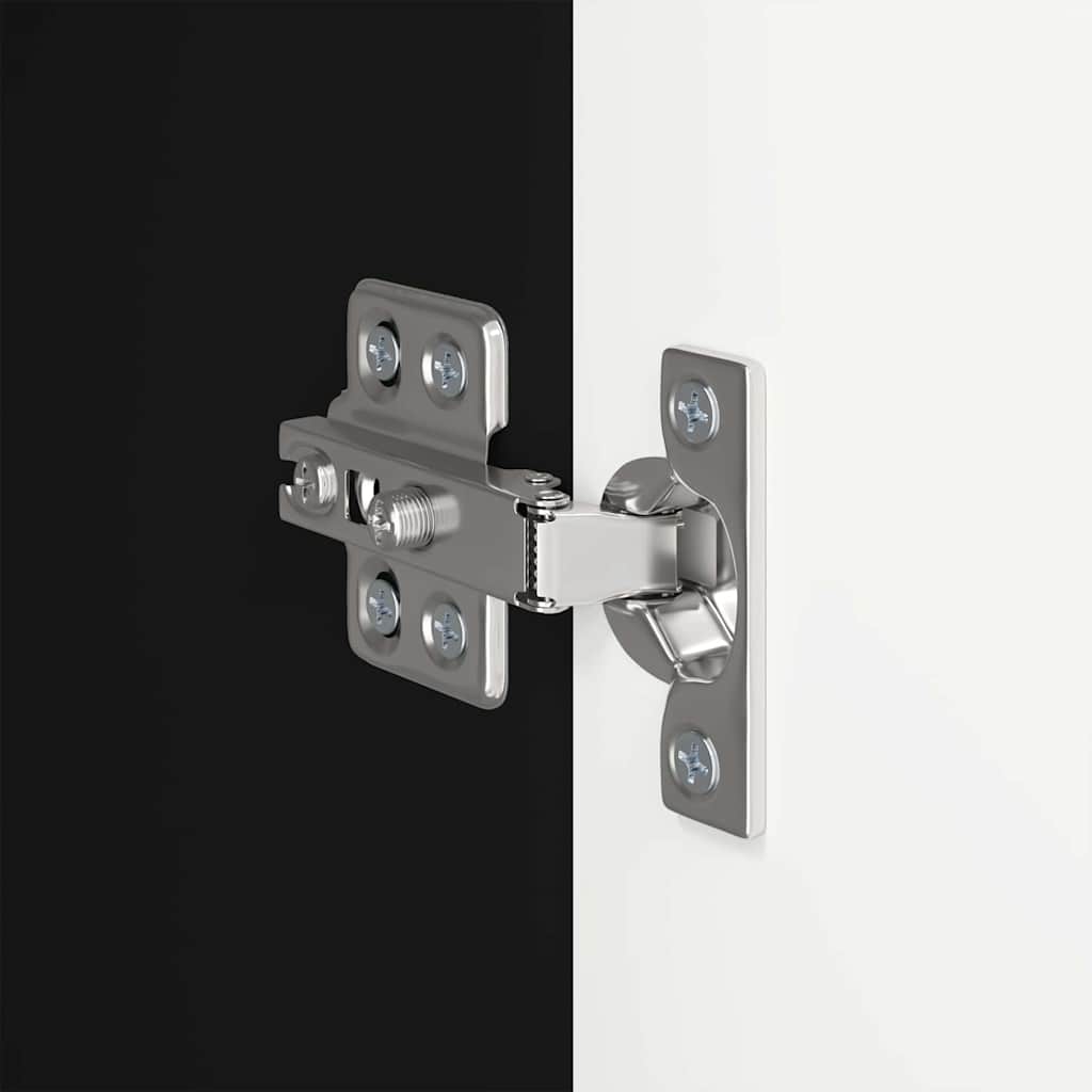 TV vægskab Vægmonteret Sort 59,5 x 31 x 100 cm Konstrueret træ