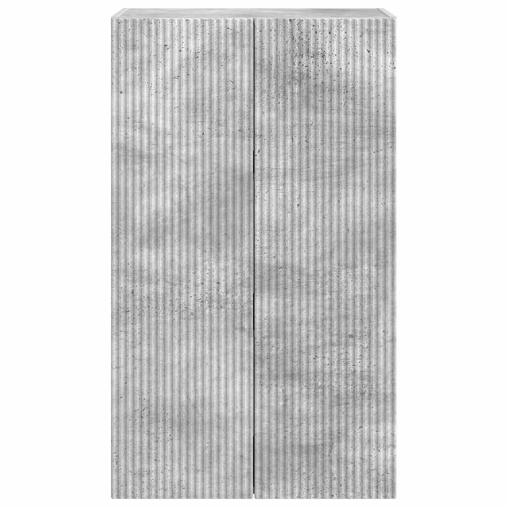 TV vægskab Beton Grå 59,5 x 31 x 100 cm Konstrueret træ