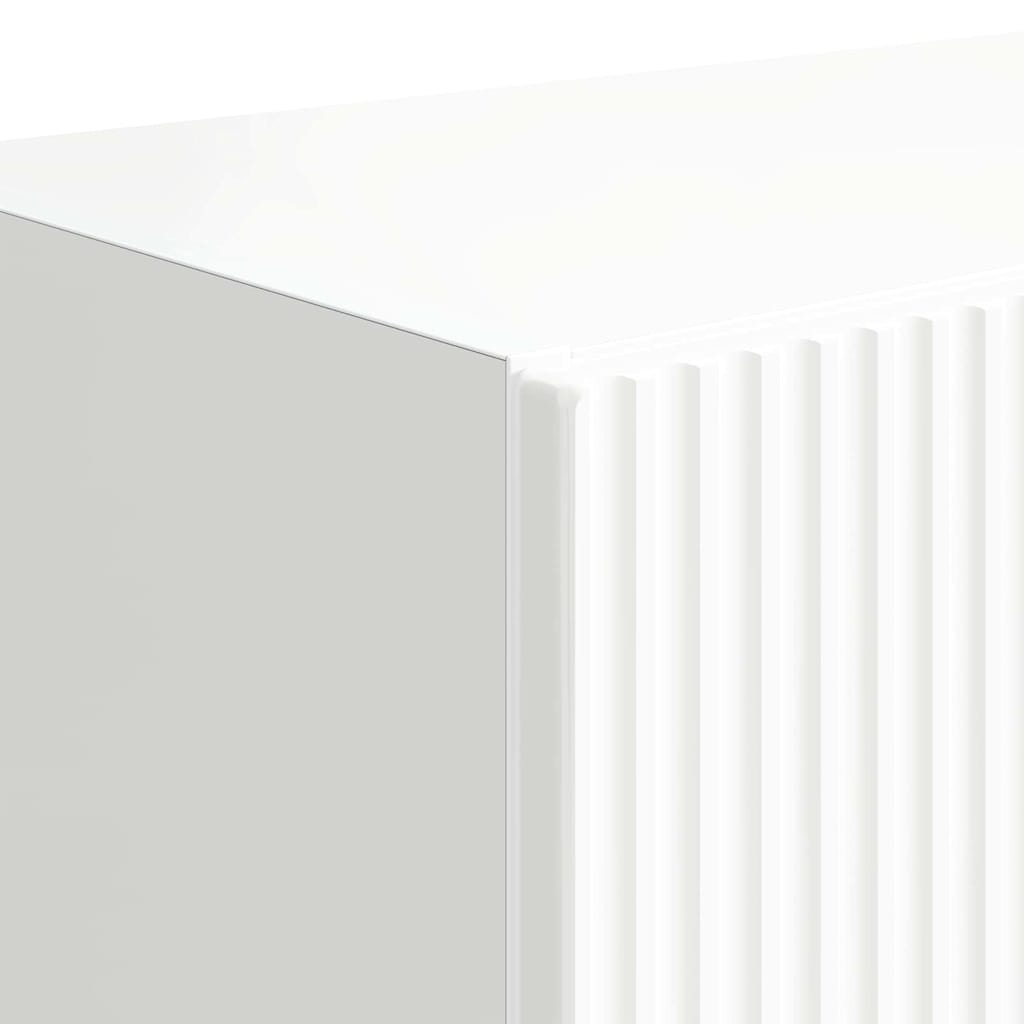 TV vægskab Høj gloss hvid 59,5 x 31 x 100 cm Konstrueret træ