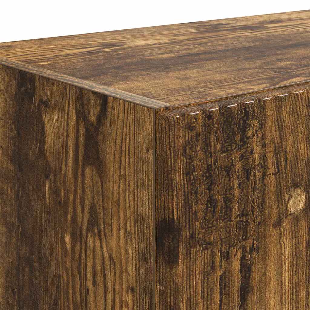 TV vægskab Røget eg 59,5 x 31 x 100 cm Konstrueret træ