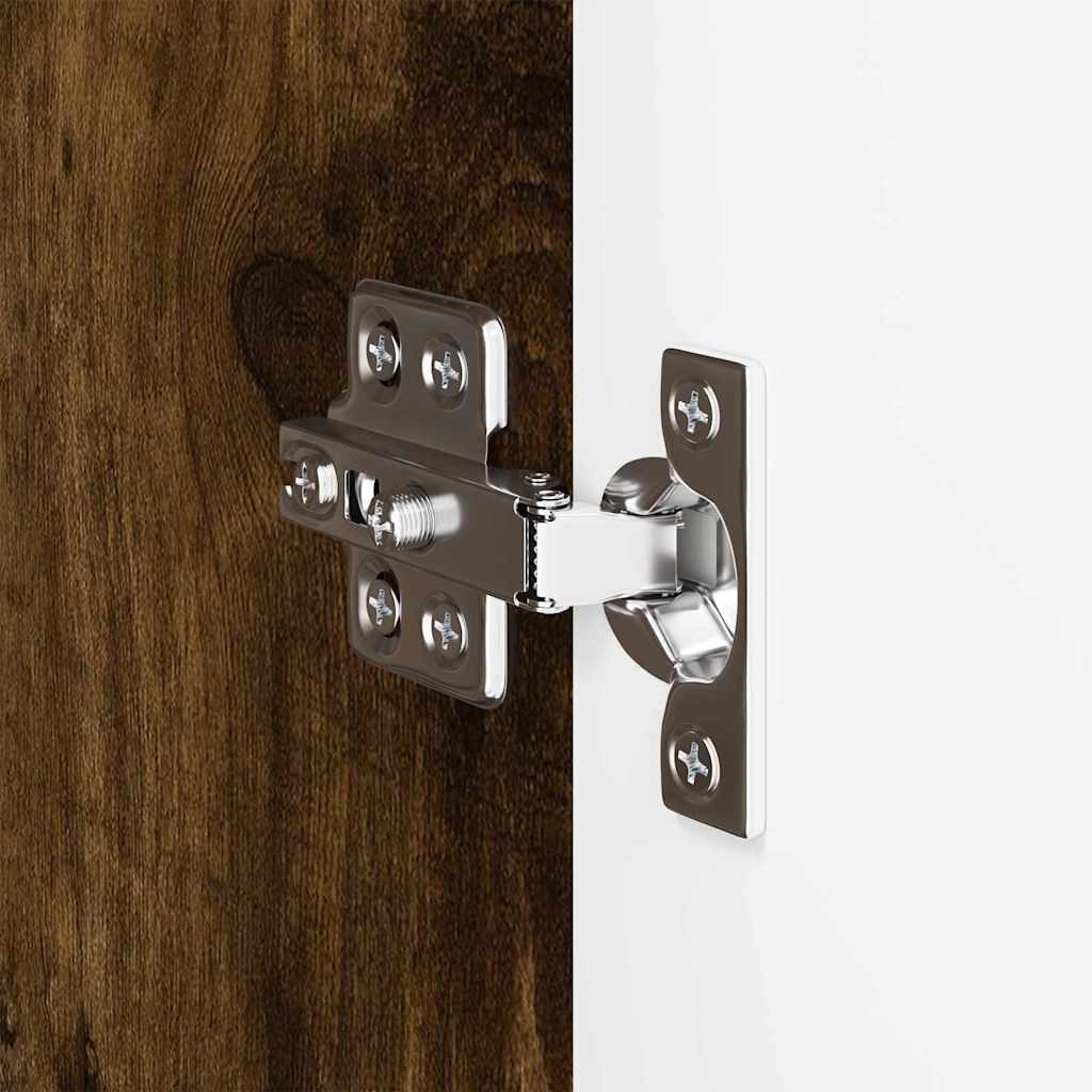 TV vægskab Røget eg 59,5 x 31 x 100 cm Konstrueret træ