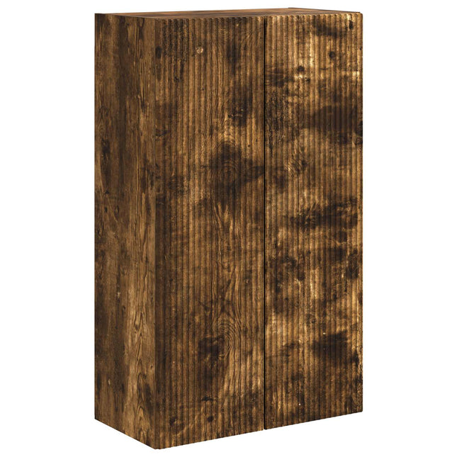 TV vægskab 59,5 x 31 x 100 cm Røget eg Konstrueret træ