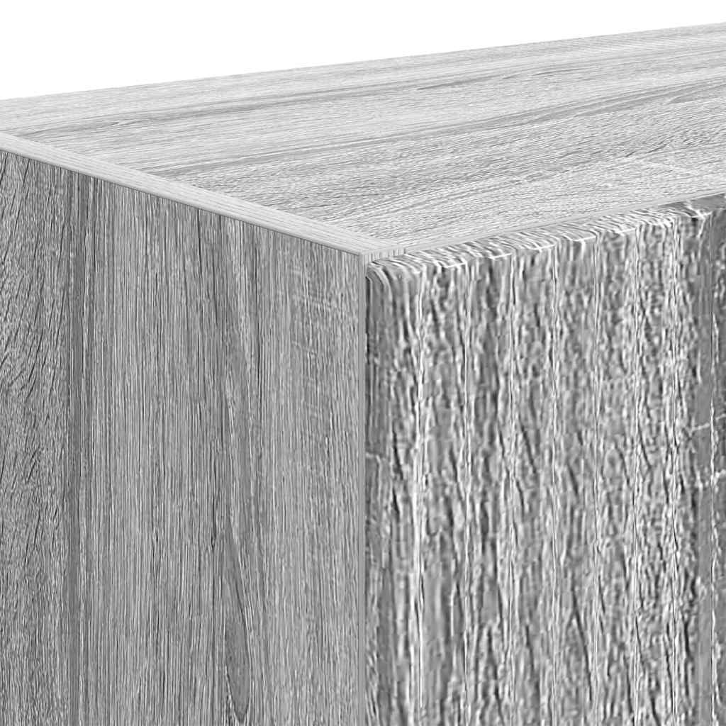 TV vægskab Grå Sonoma 59,5 x 31 x 100 cm Konstrueret træ