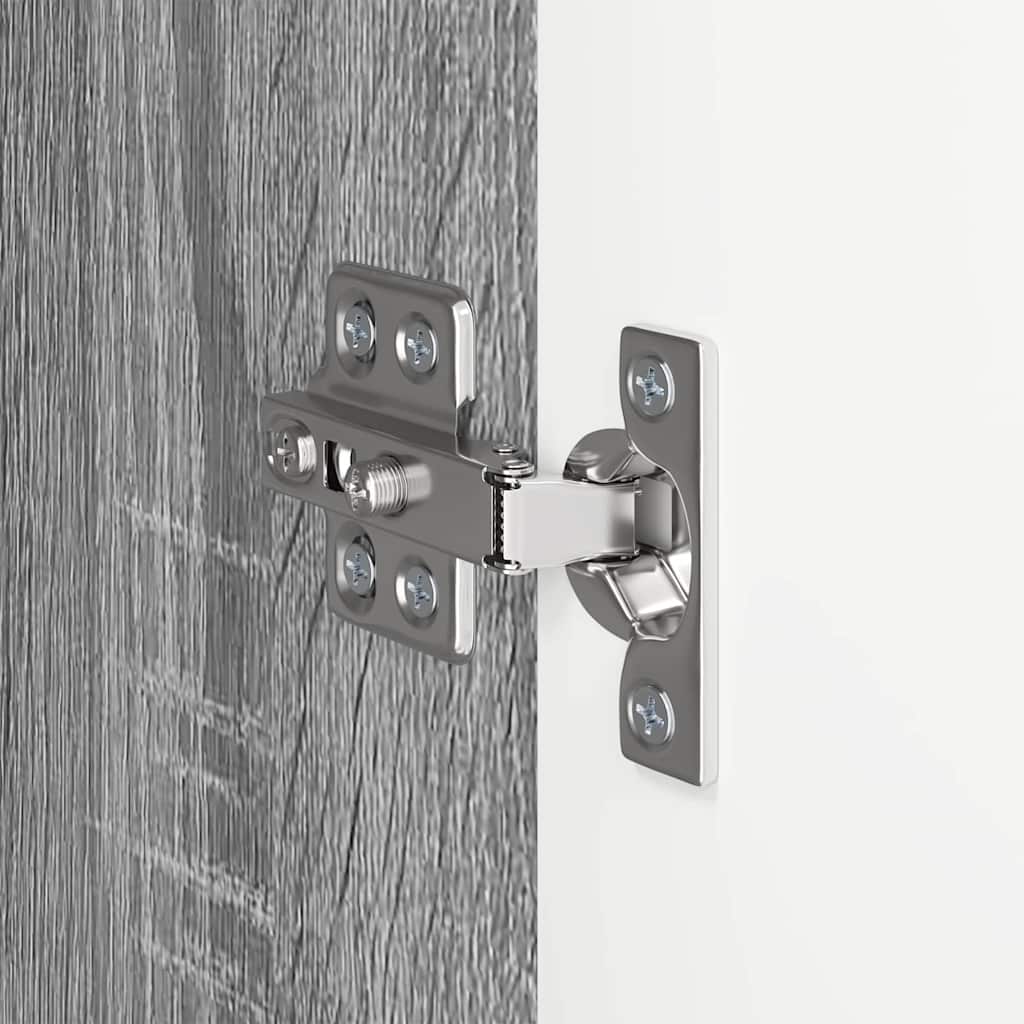 TV vægskab Grå Sonoma 59,5 x 31 x 100 cm Konstrueret træ