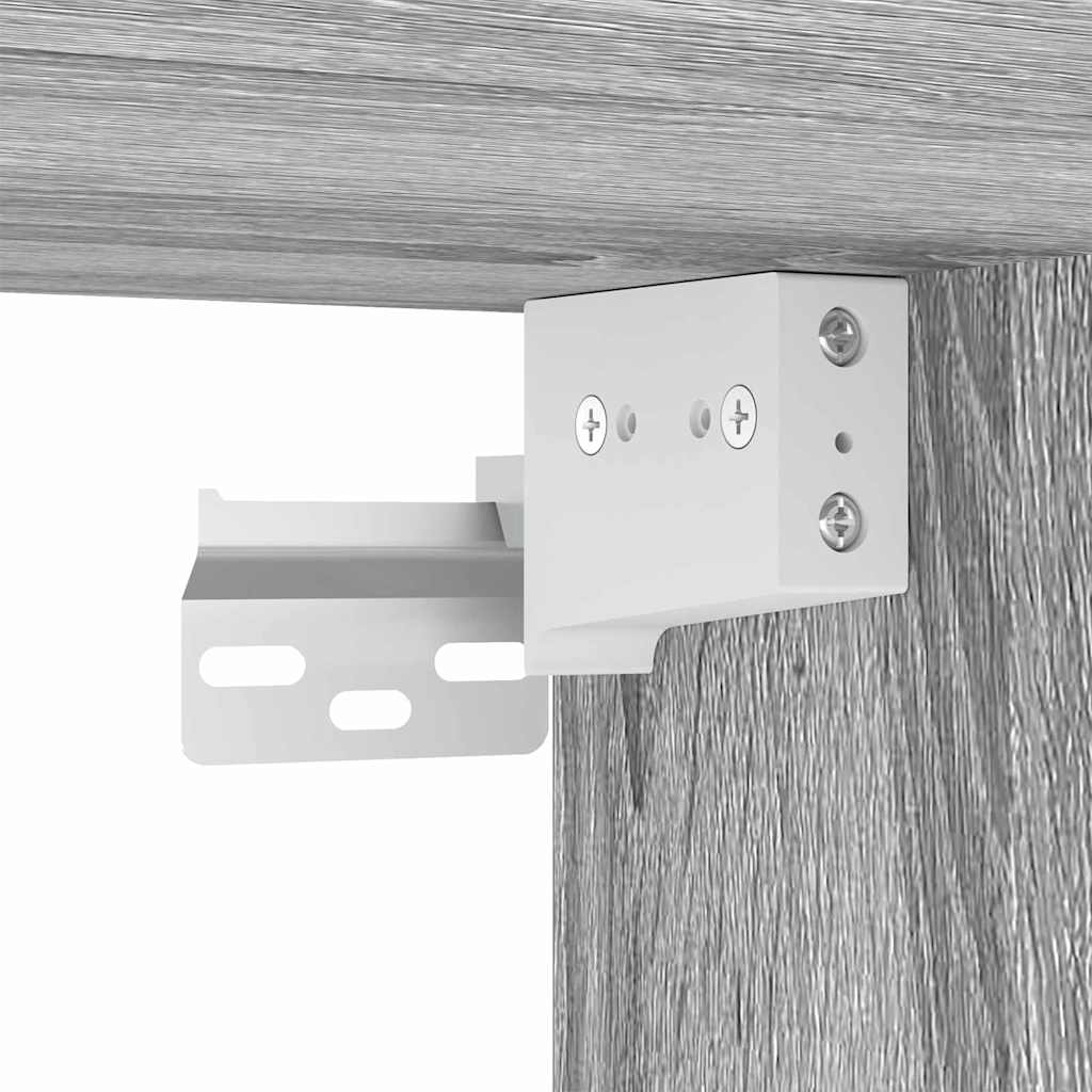 TV vægskab Grå Sonoma 59,5 x 31 x 100 cm Konstrueret træ